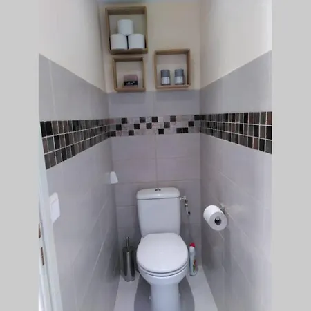 Nid Douillet F2, Clim, Jardin, Piscine, Parking, 200 M Apartment *