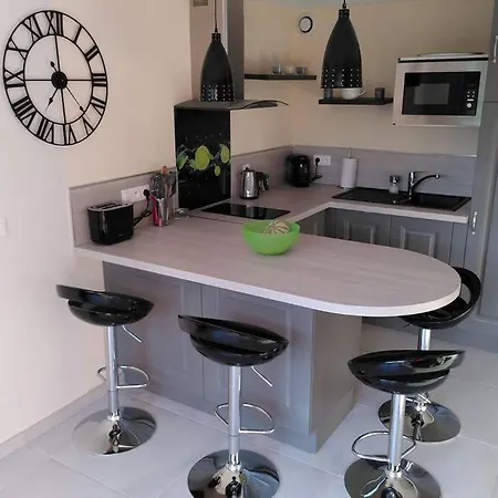 Nid Douillet F2, Clim, Jardin, Piscine, Parking, 200 M Apartment *