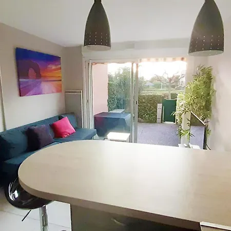 Apartment Nid Douillet F2, Clim, Jardin, Piscine, Parking, 200 M