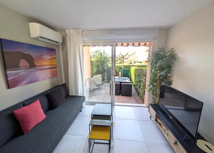L'oasis - T2 Avec Jardin - Piscine - Clim - Parking & A 200m *