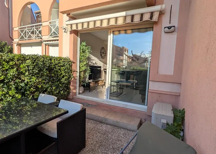 Apartament L'oasis - T2 Avec Jardin - Piscine - Clim - Parking & A 200m *